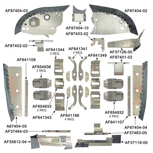 Piper PA-28R-201T & PA-28RT-201T Complete Engine Baffle Set